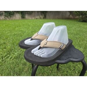 COBIAN MENS SANDALS FLIP FLOP SUMO TERRA SUMMER BEACH POOL SIZE 8 Kaki